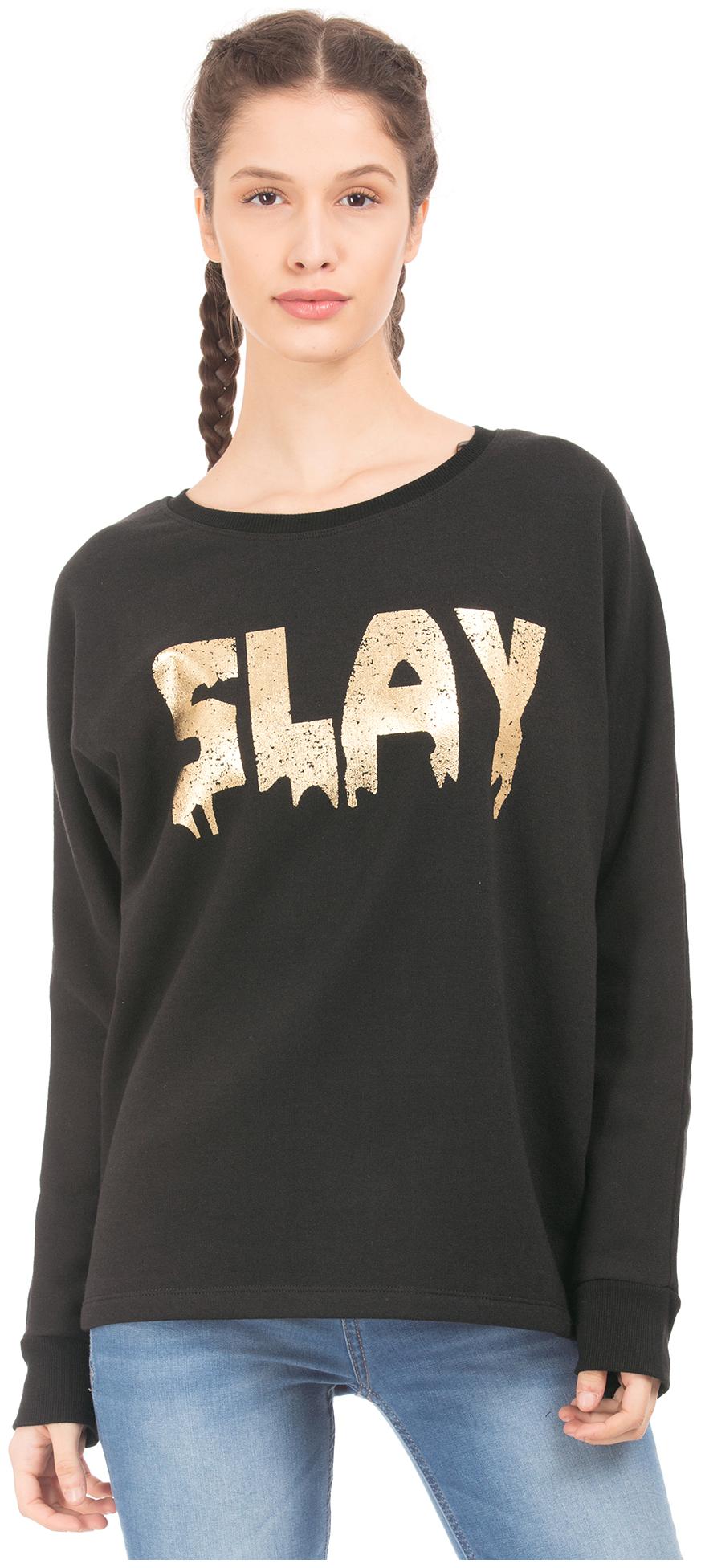 

ED Hardy Women Printed Sweatshirt - Black