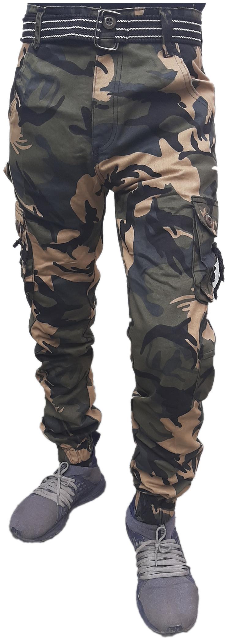 

EditLook Men Multi Camouflage Slim fit Cargos