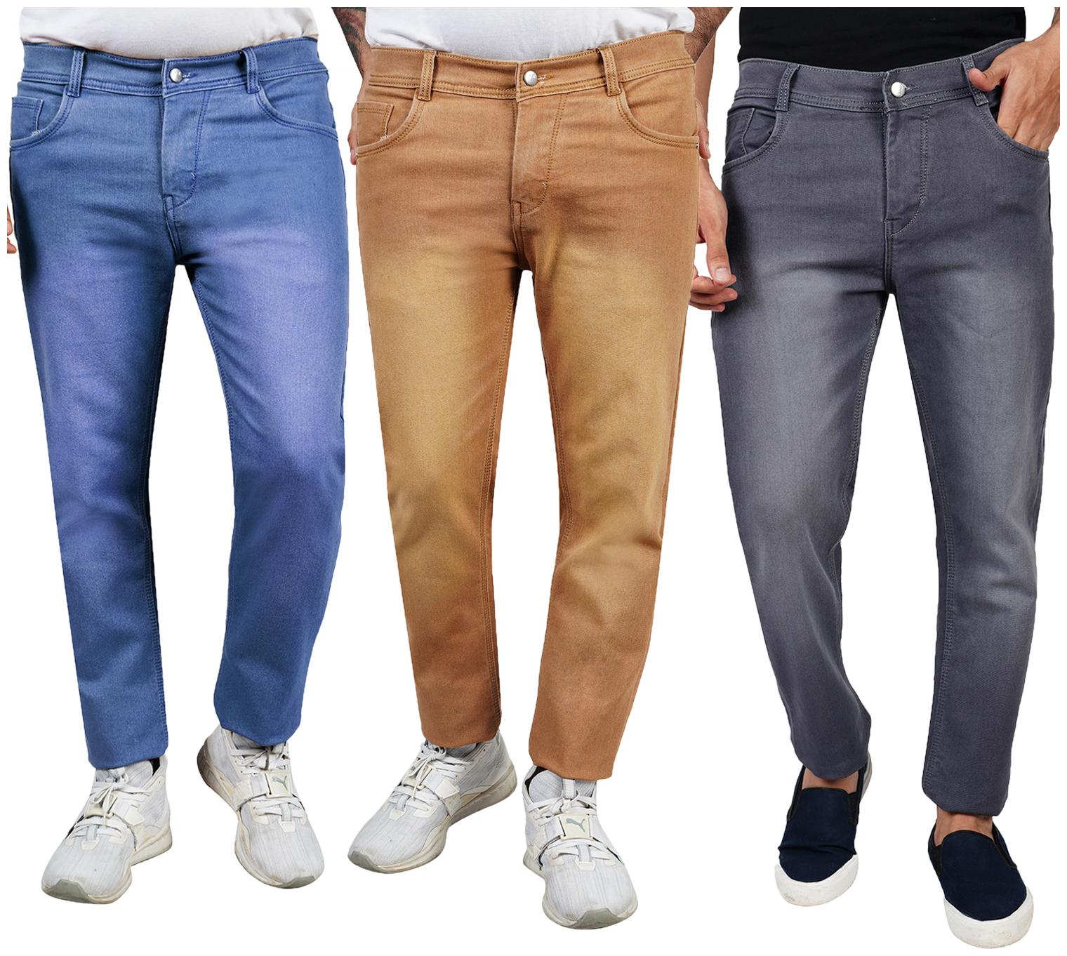 

EditLook Men Multi Slim Fit Jeans