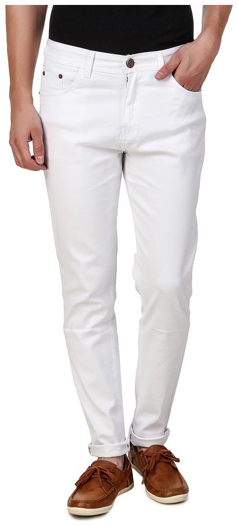 

EditLook Men White Regular Fit Jeans