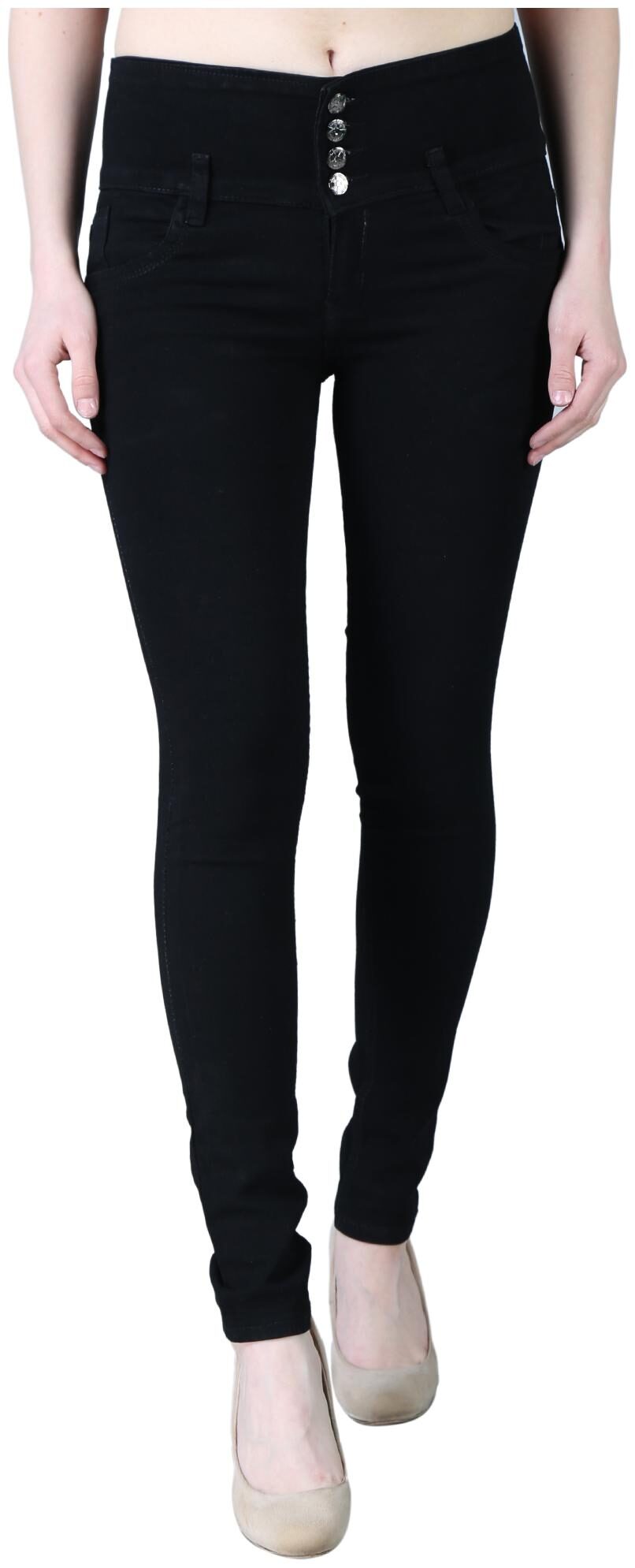 

EditLook Women Black Skinny fit Jeans