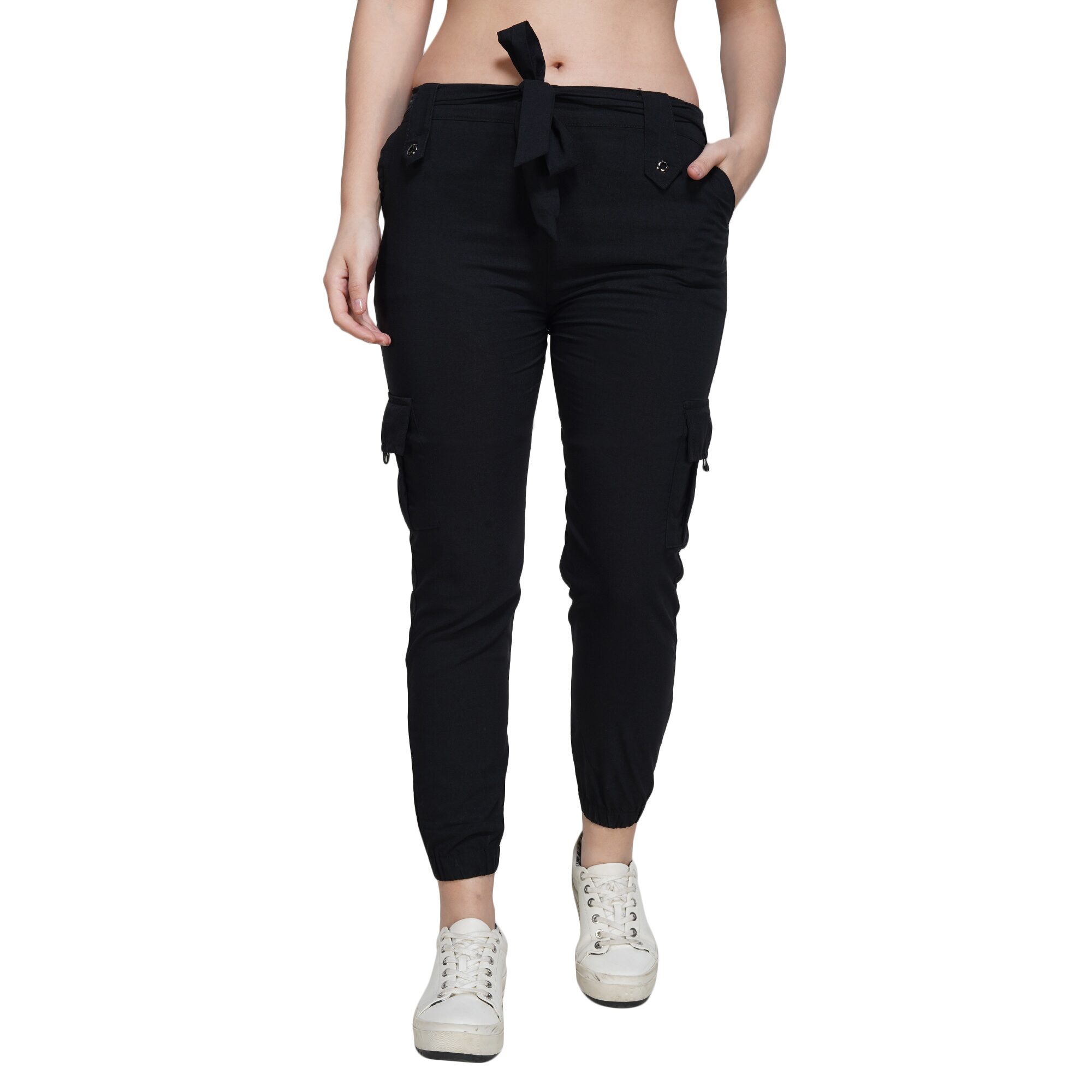 

EditLook Women Black Slim fit Jogger