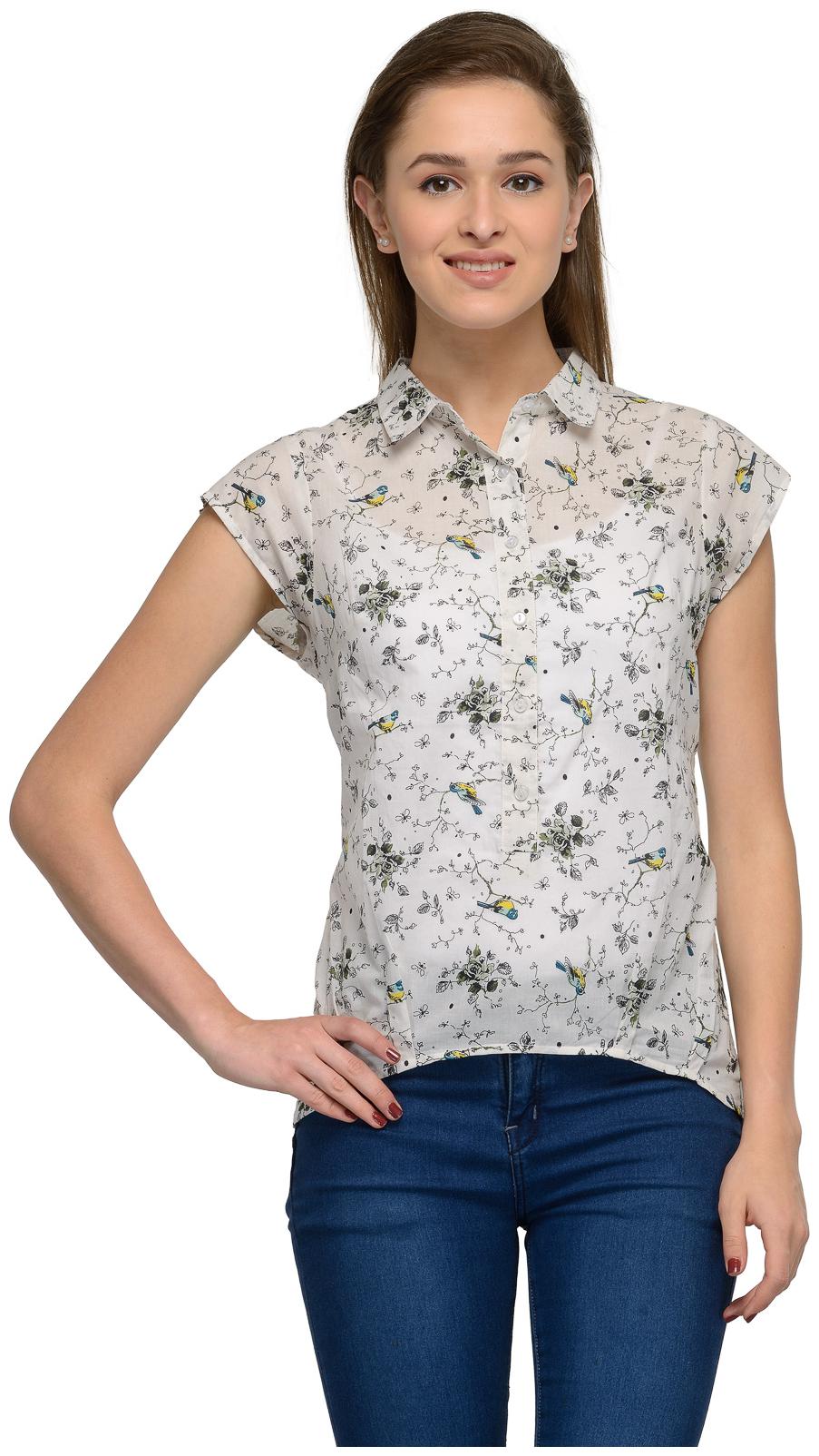 

EKIA Women Solid Regular top - White