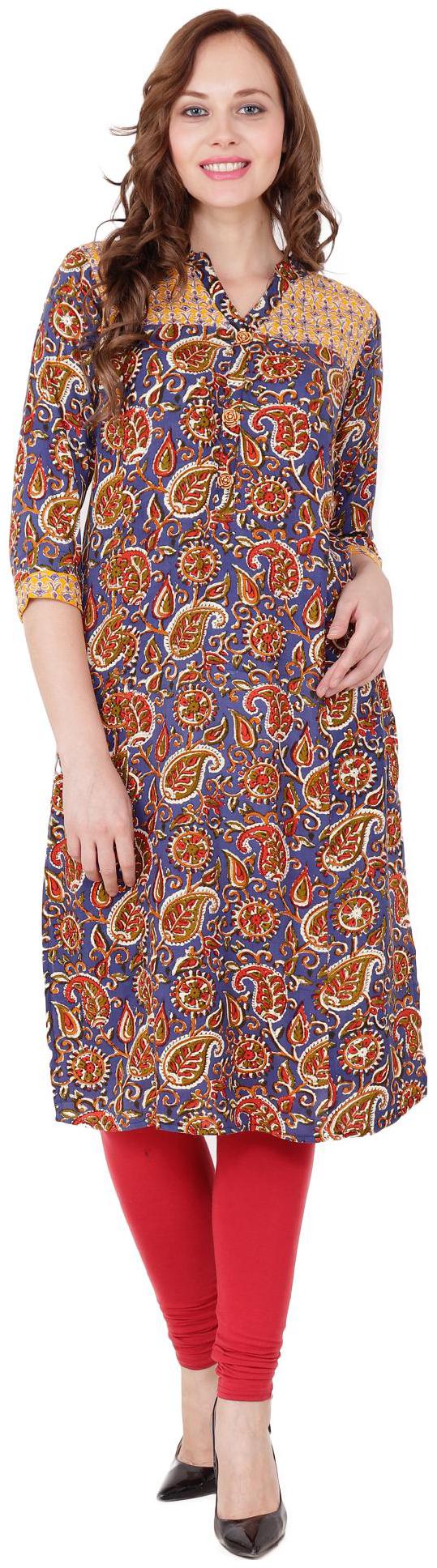 

el dios marte Women Multi Embroidered Straight Kurti