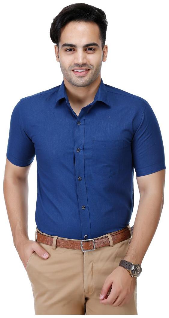 

El Figo Men Slim fit Formal Shirt - Blue