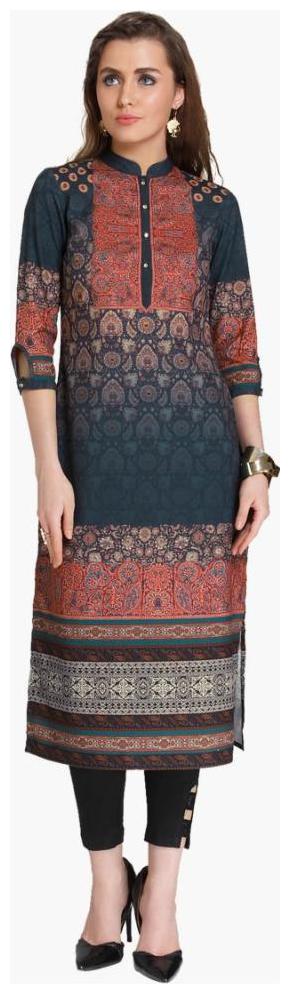 

NAARI Women Multi Printed Straight Kurti