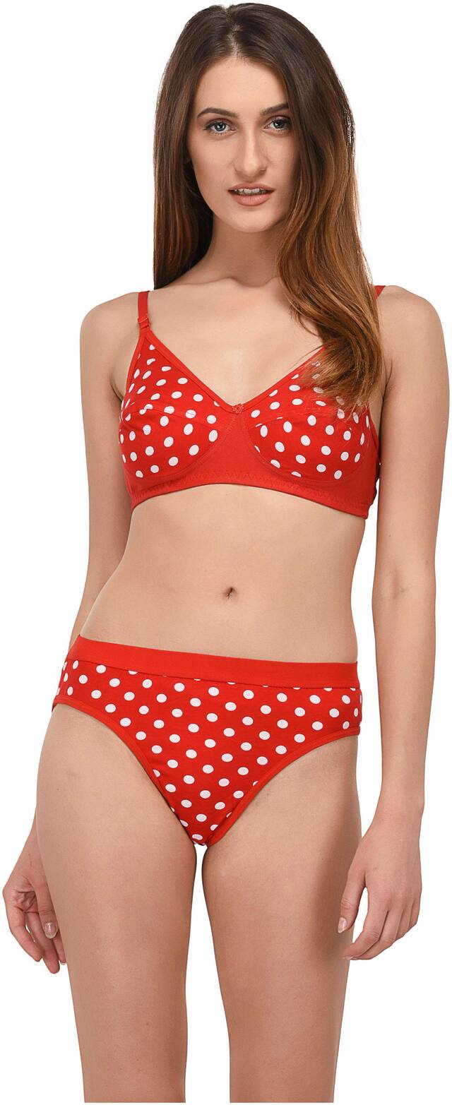 Elina Printed Bikini brief T-shirt bra - 1 Lingerie Set