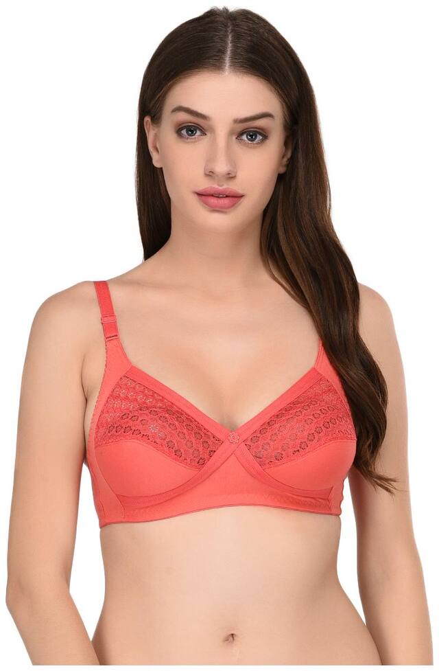 Elina Non Padded Cotton T Shirt Bra - Pink