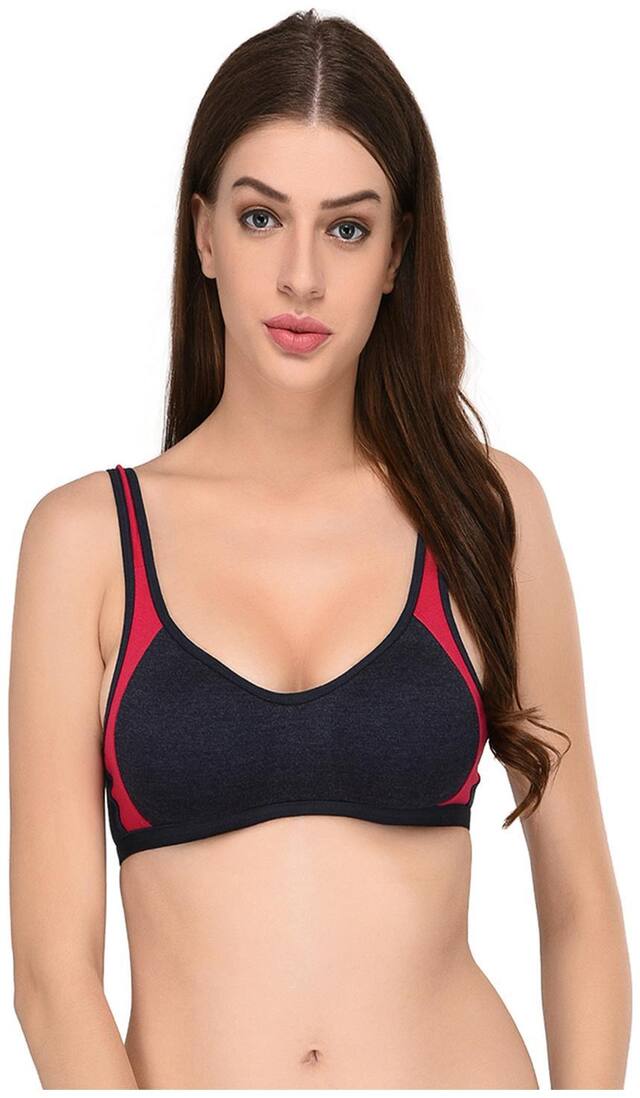 Elina Non Padded Cotton T Shirt Bra - Blue