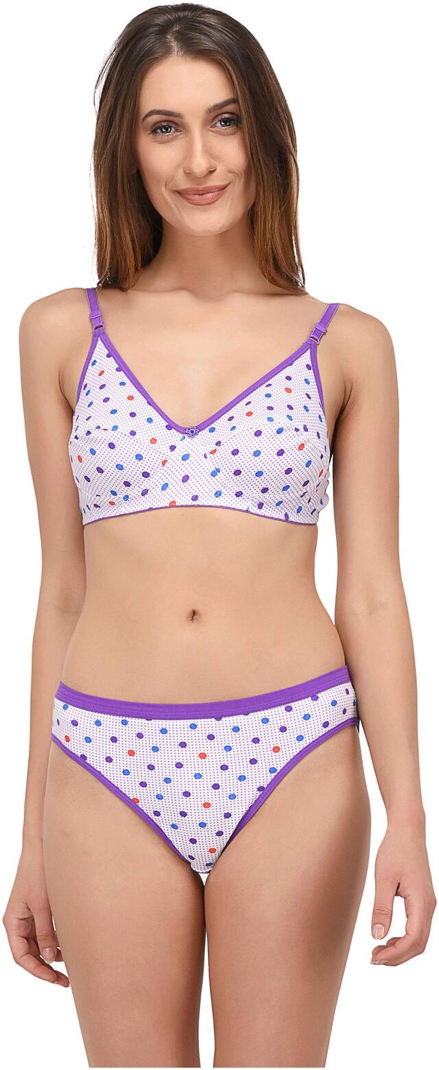 Elina Printed Bikini brief T-shirt bra - 1 Lingerie Set