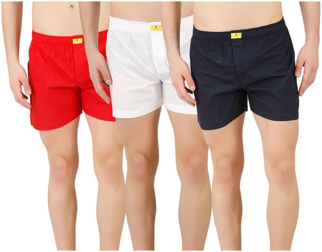 ELK Solid Boxers - Multi ,Pack Of 3