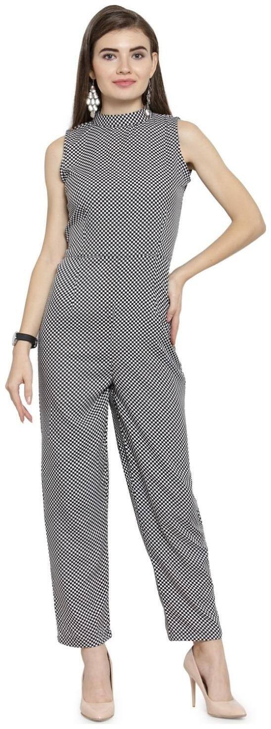 Enchanted Drapes Printed Jumpsuit - Grey