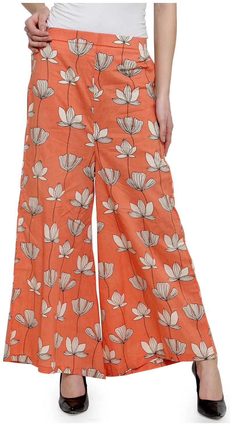 

Enchanted Drapes Orange Lotus Palazzo