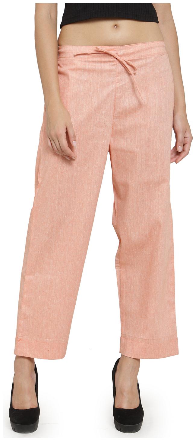 

Enchanted Drapes Women Cotton Solid Orange pants