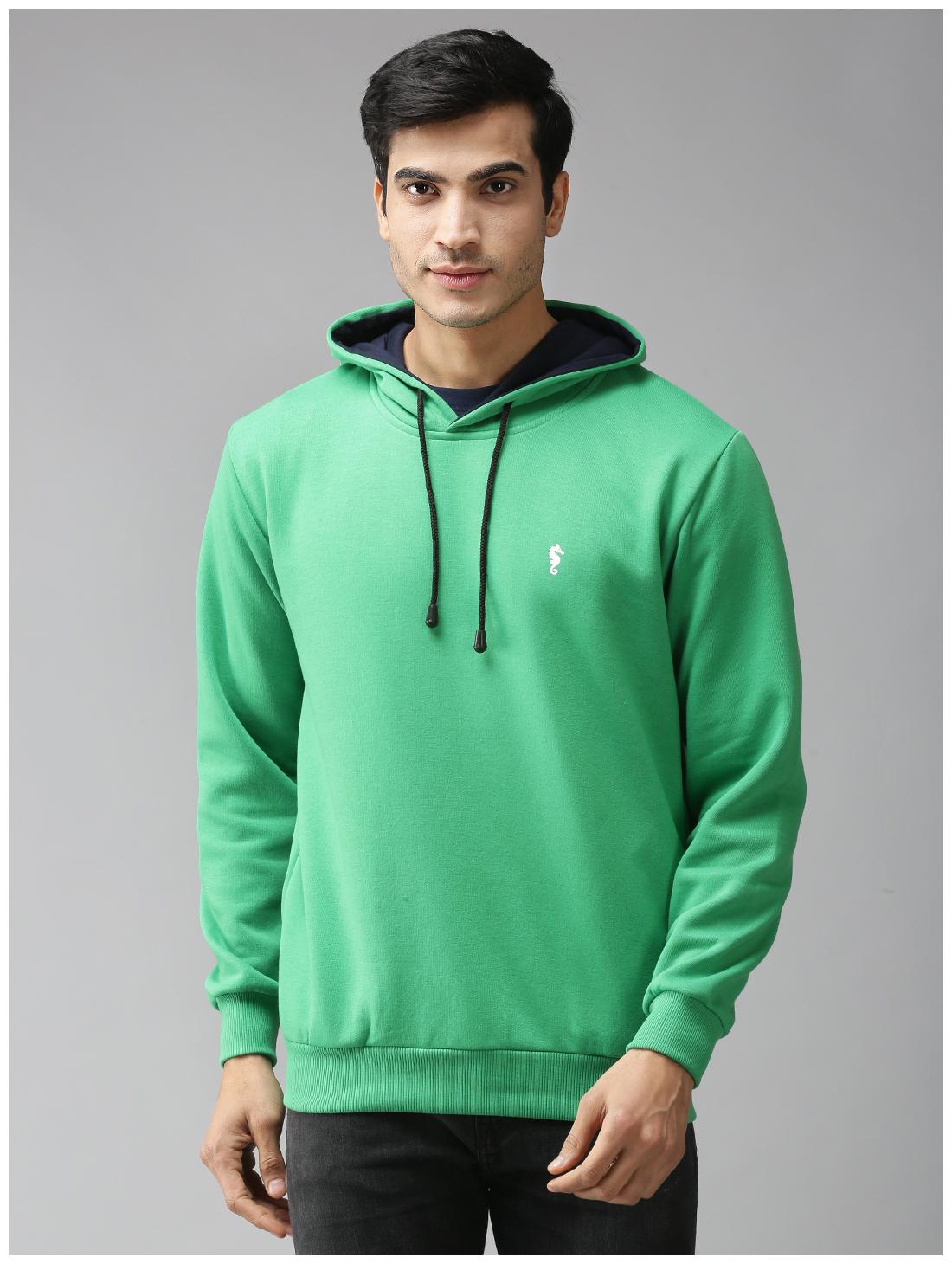 

EPPE Men Green Hooded Hoodie