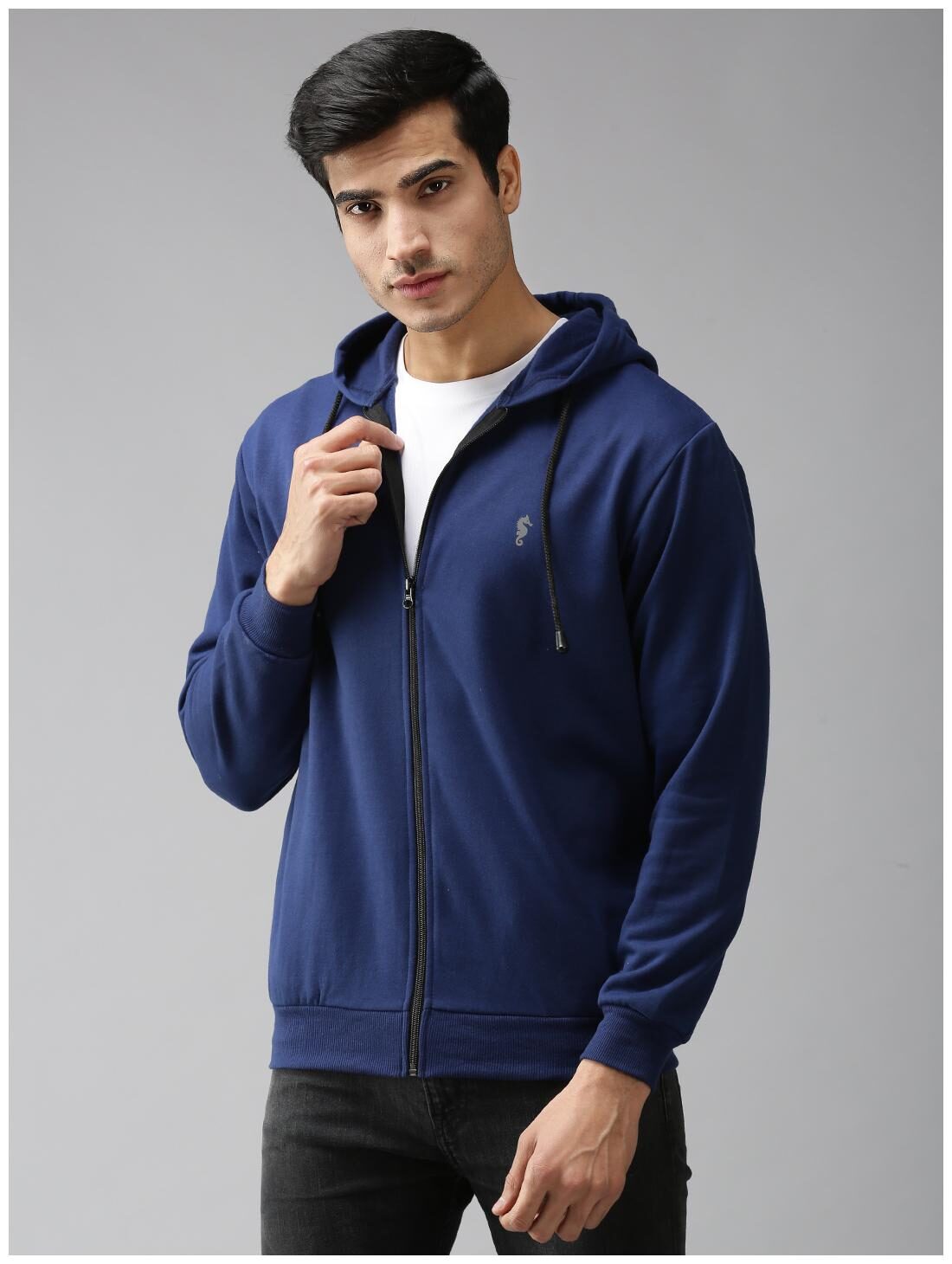 

EPPE Men Blue Hooded Sweatshirt
