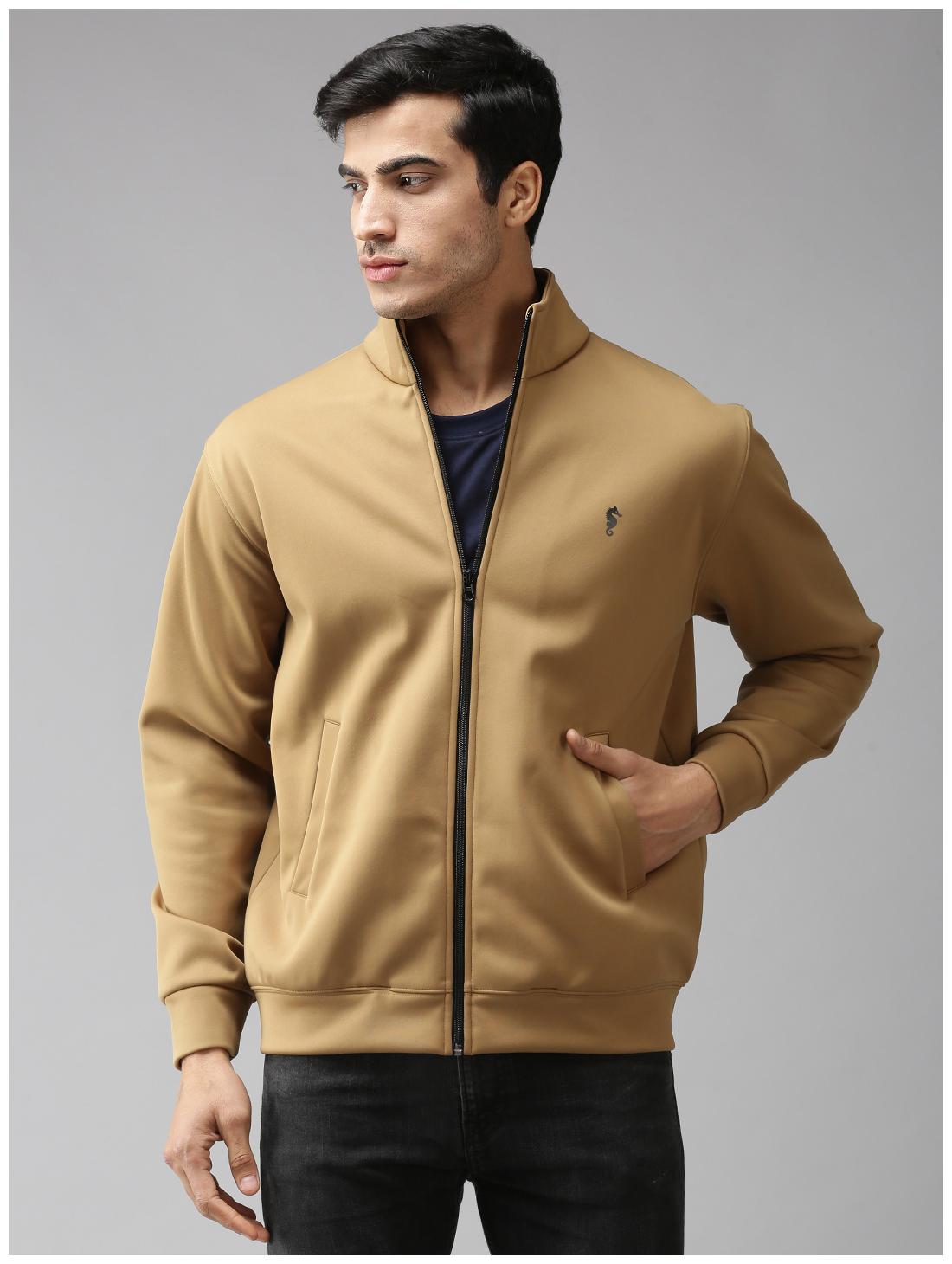 

EPPE Men Beige Solid Bomber jacket