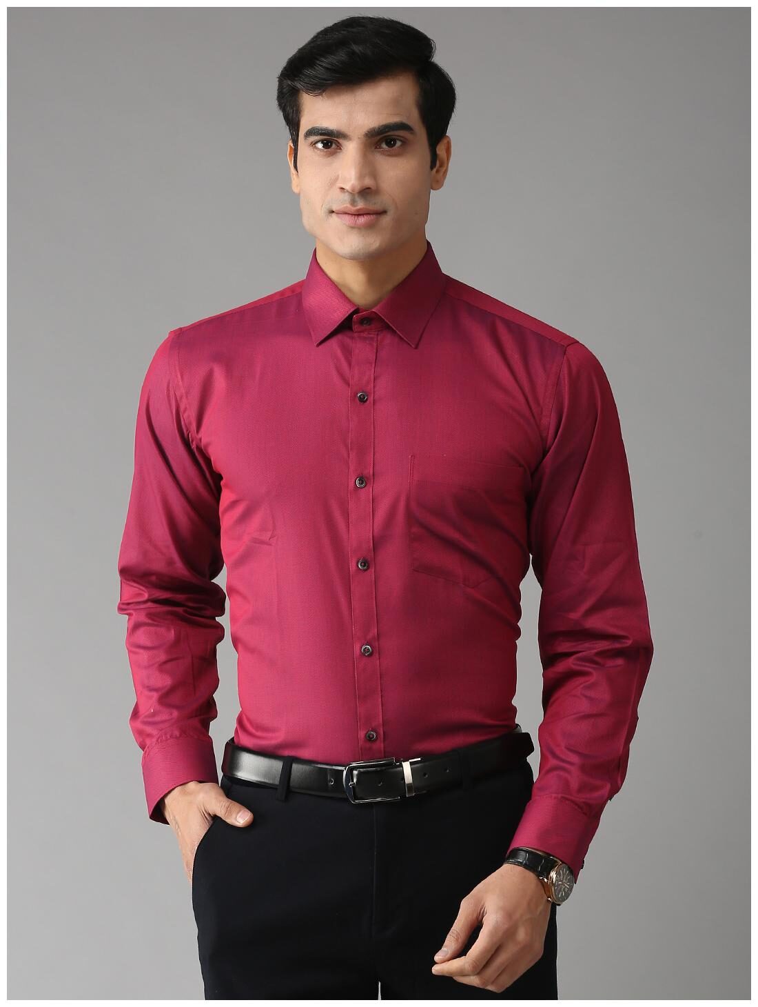 

EPPE Men Slim fit Formal Shirt - Red