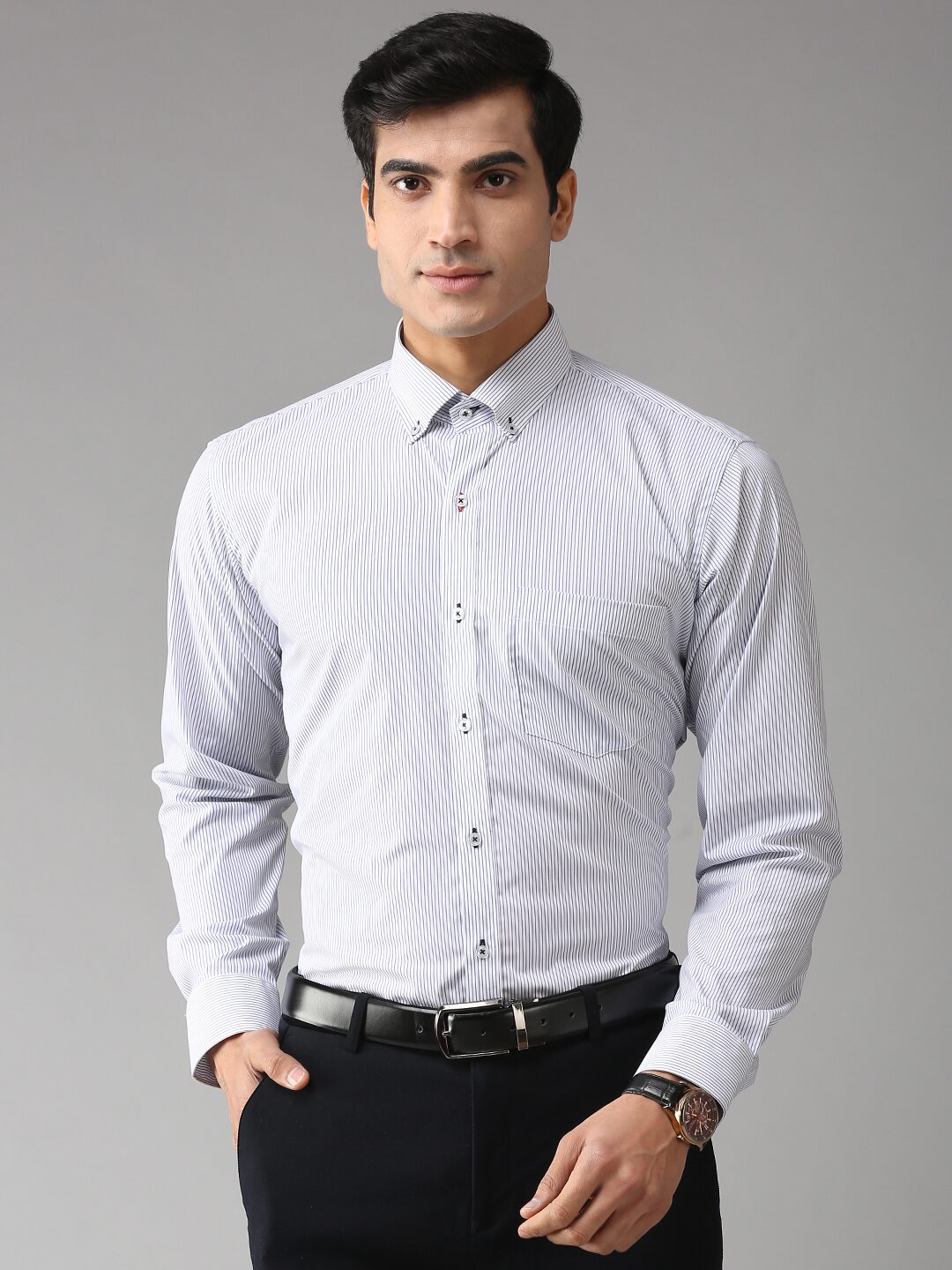 

EPPE Men Slim fit Formal Shirt - White