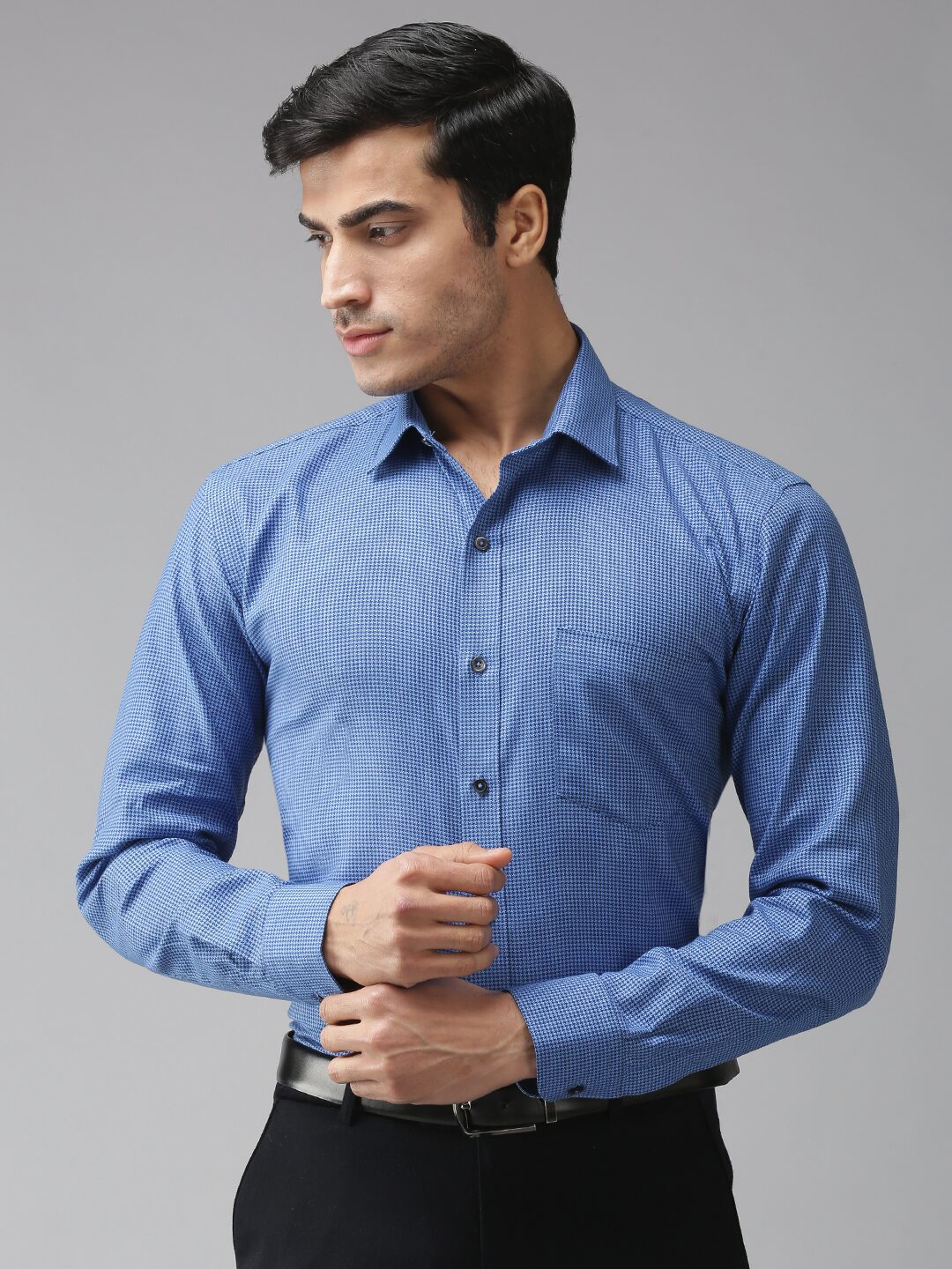 

EPPE Men Slim fit Formal Shirt - Blue