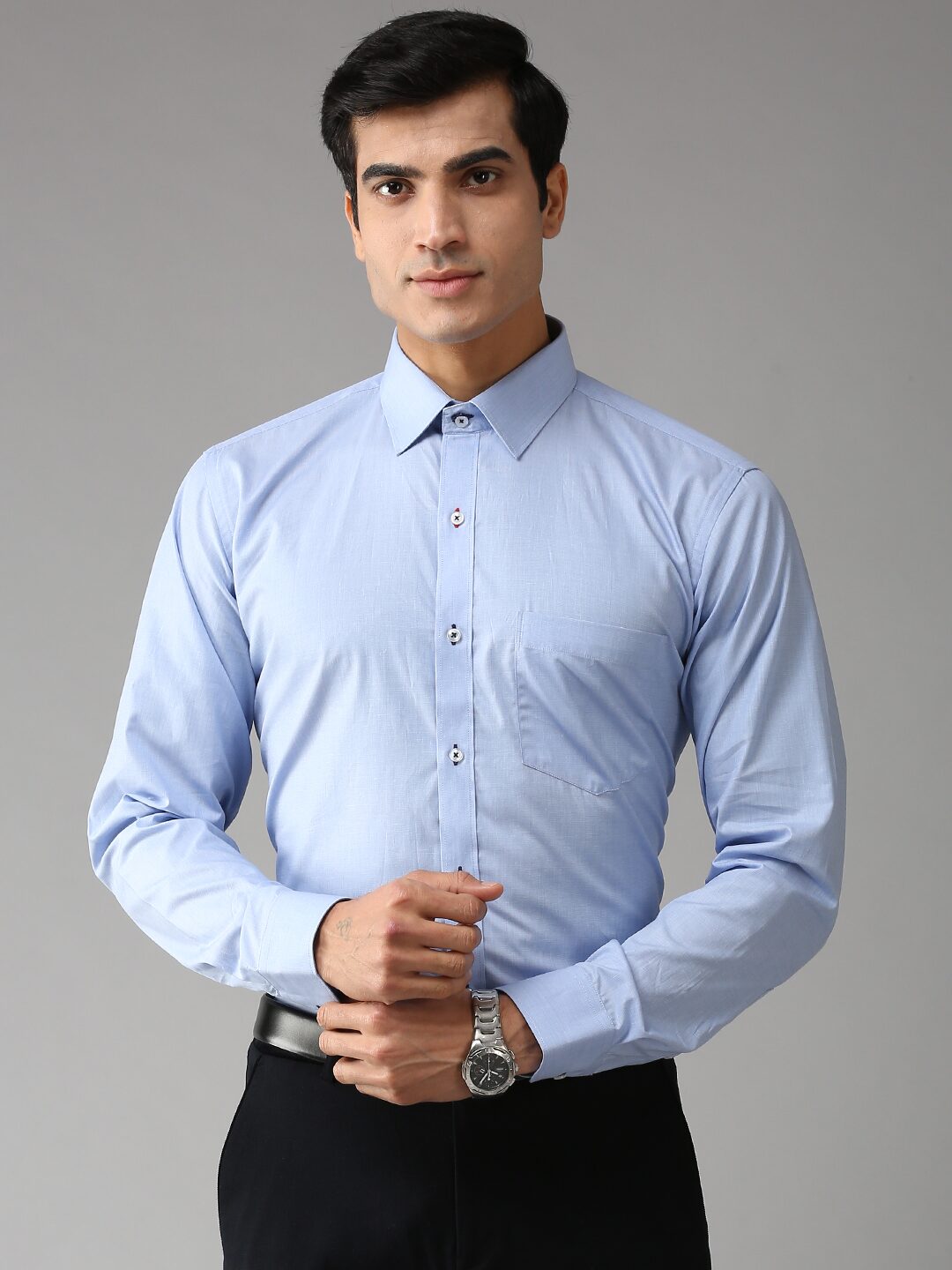 

EPPE Men Slim fit Formal Shirt - Blue