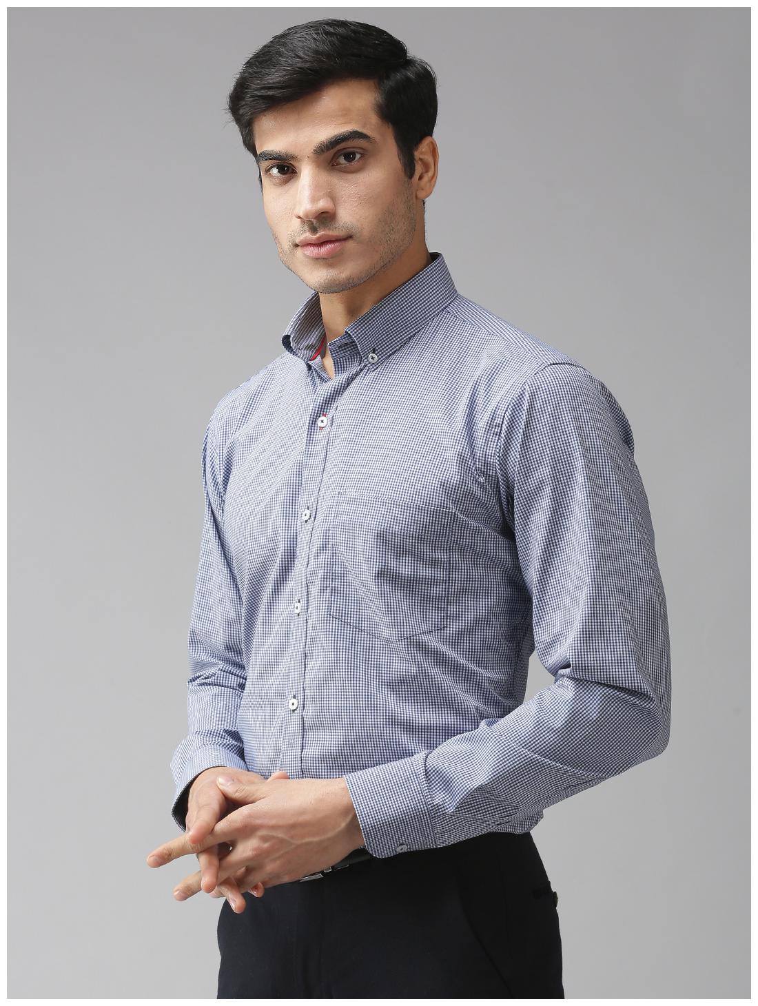 

EPPE Men Slim fit Formal Shirt - White Blue