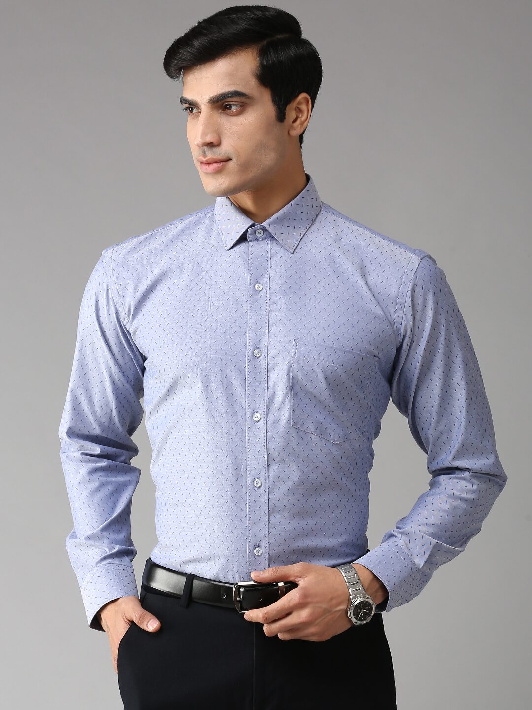 

EPPE Men Slim fit Formal Shirt - Blue