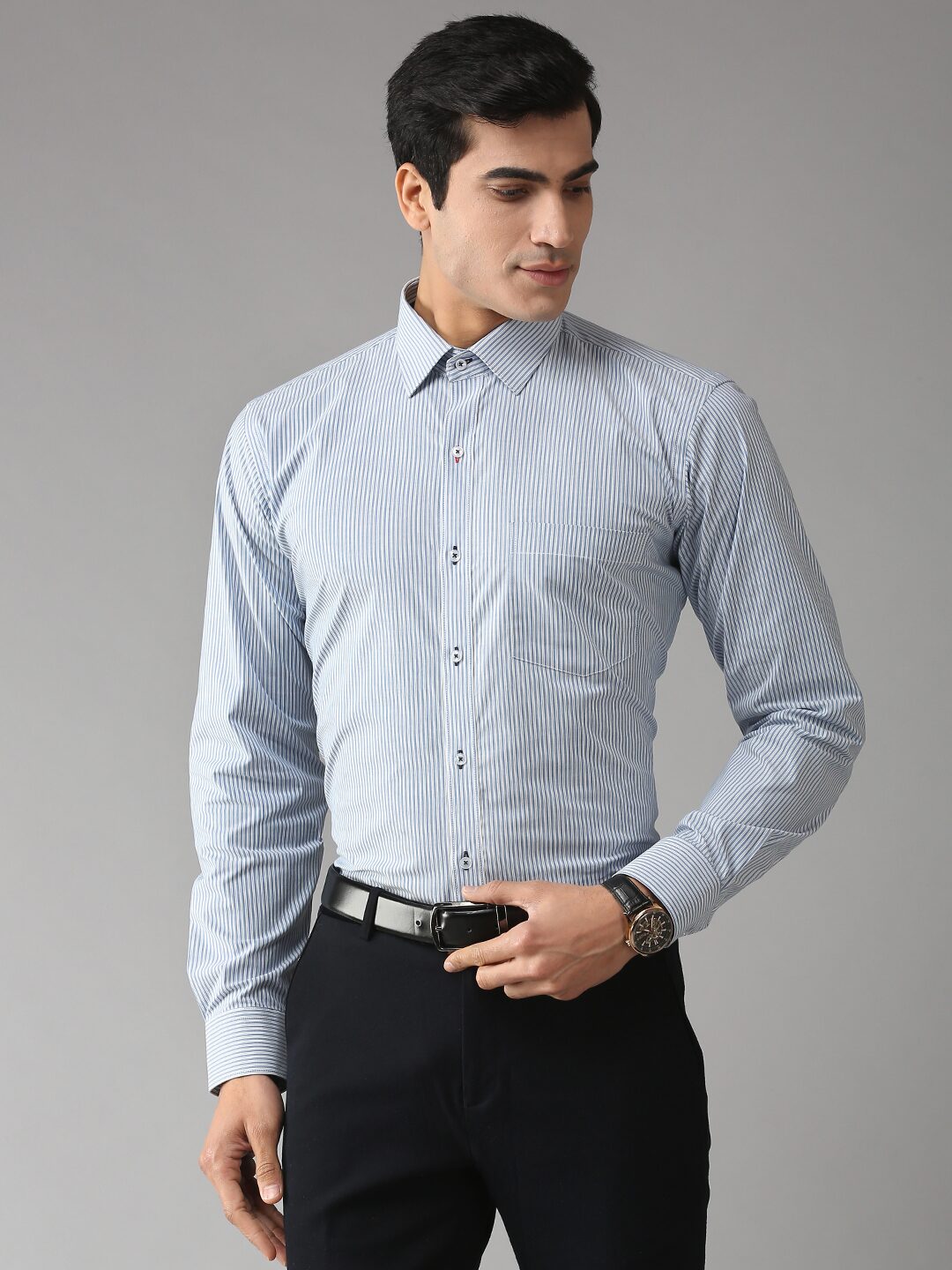 

EPPE Men Slim fit Formal Shirt - Blue