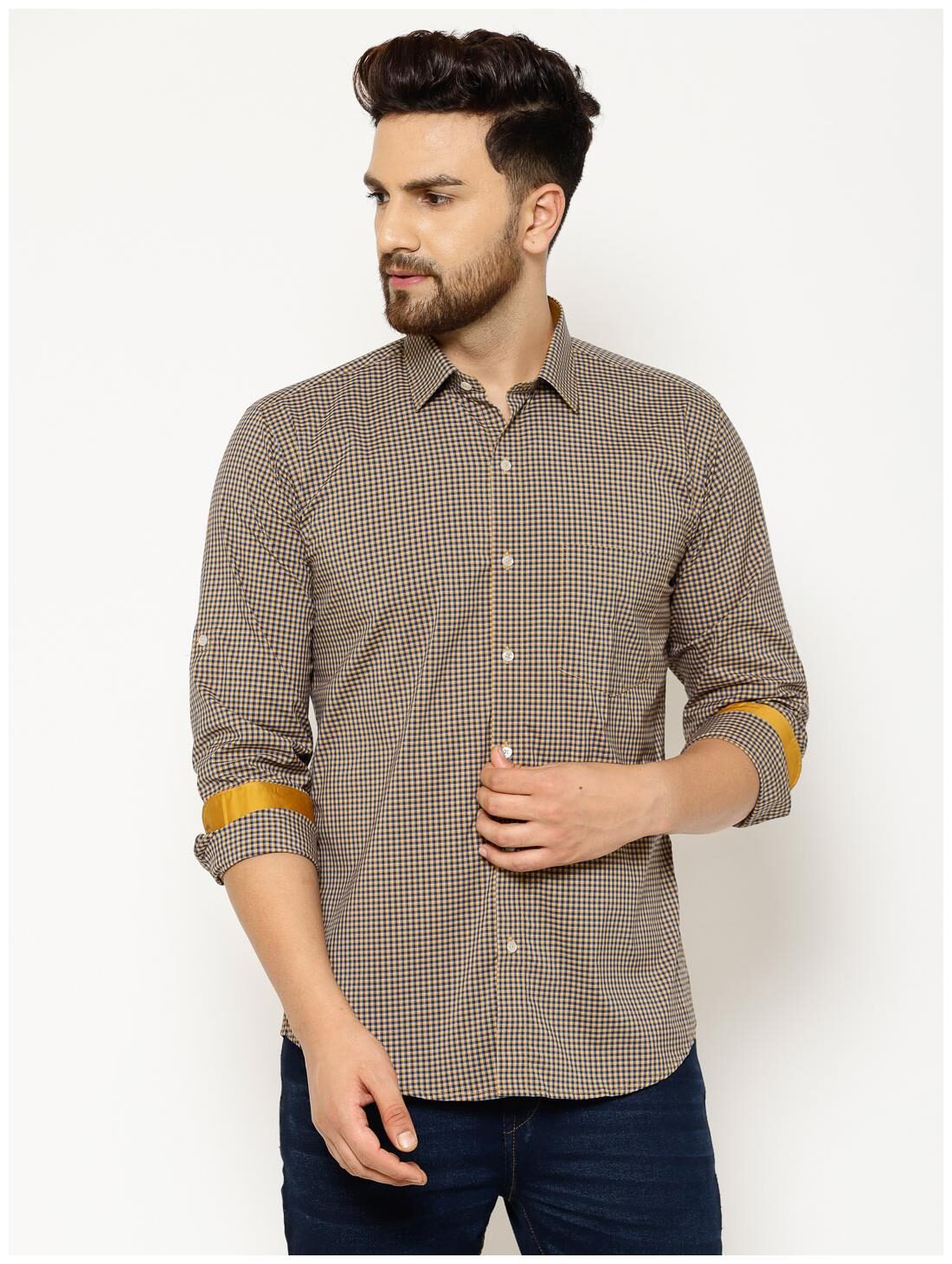 

EPPE Men Multi Checked Slim Fit Casual Shirt
