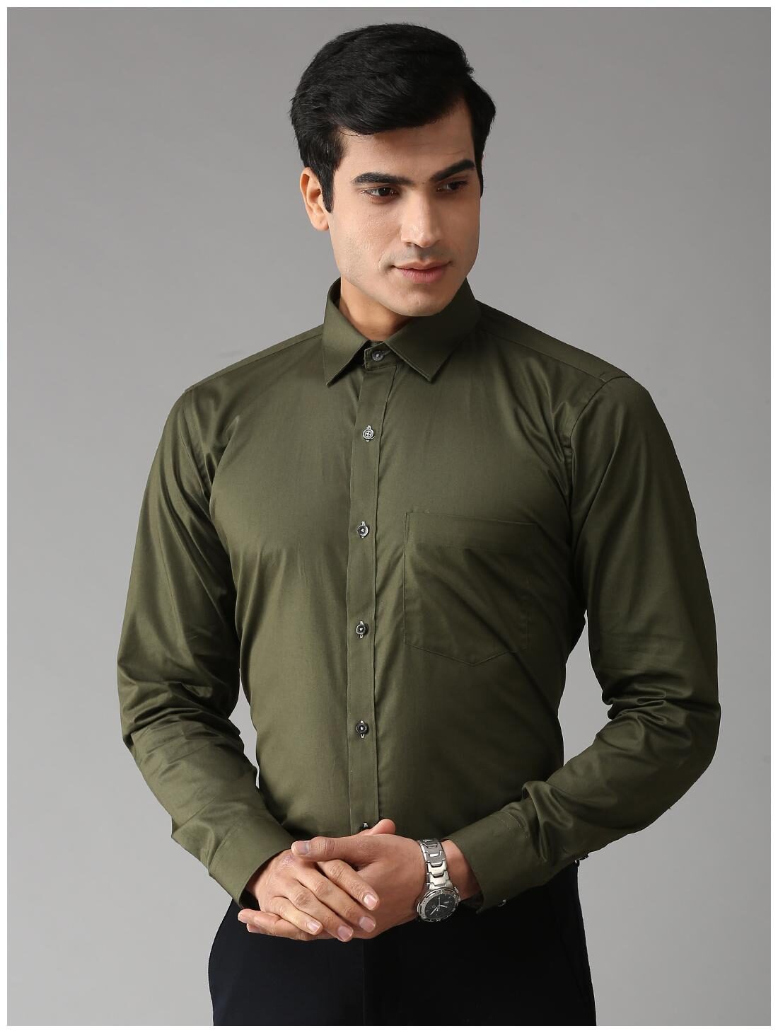 

EPPE Men Slim fit Formal Shirt - Green