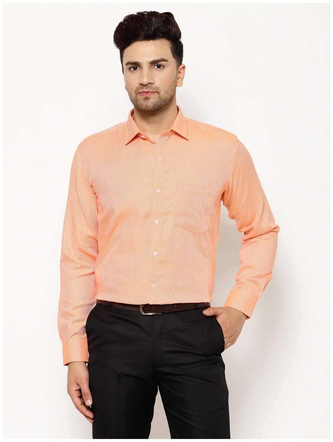 

EPPE Men Slim fit Formal Shirt - Orange