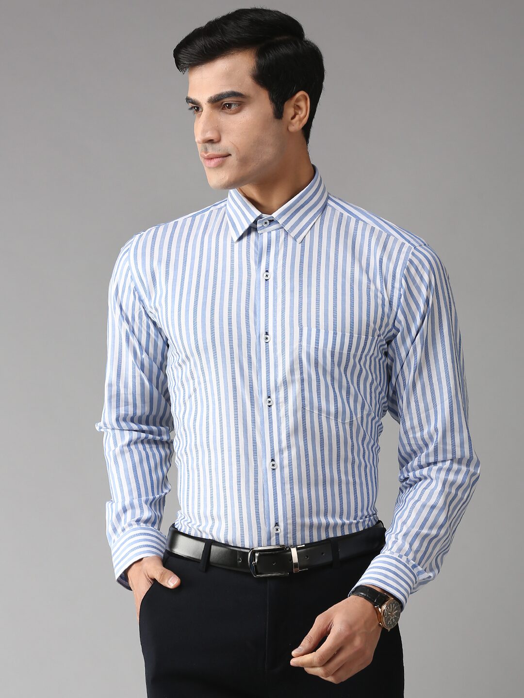 

EPPE Men Slim fit Formal Shirt - Blue