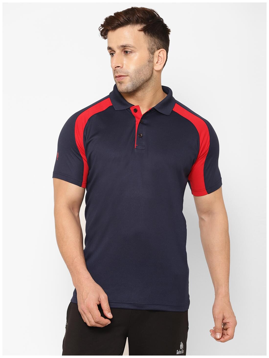 

EPPE Men Navy blue Regular fit Polyester Polo collar T-Shirt - Pack Of 1
