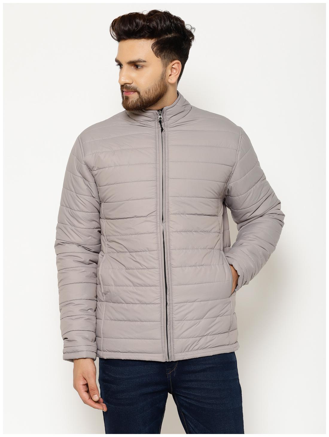 

EPPE Men Grey Solid Bomber jacket