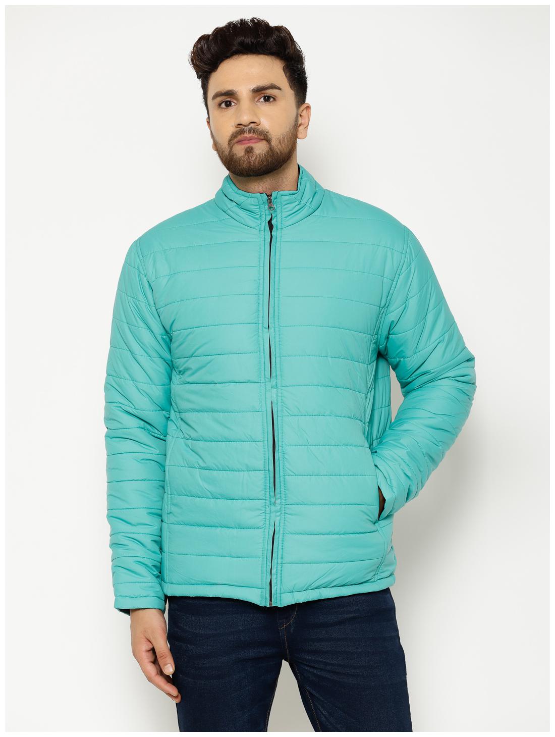 

EPPE Men Turquoise Solid Bomber jacket