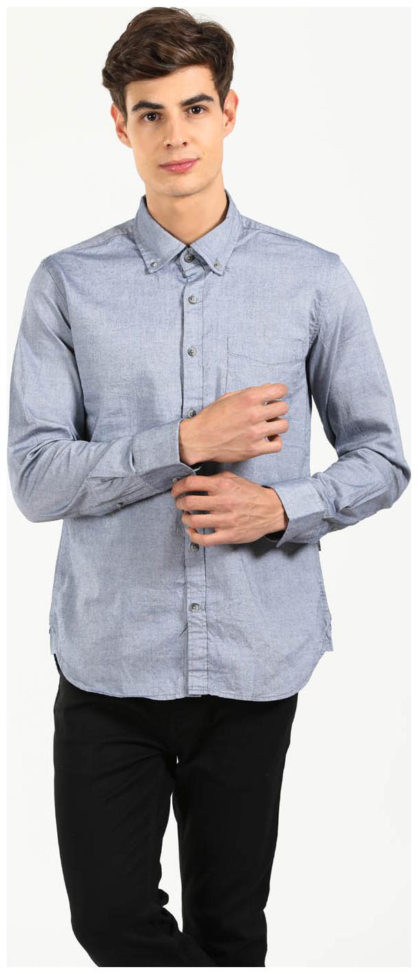 

EPYSODE Men Grey Solid Slim Fit Casual Shirt