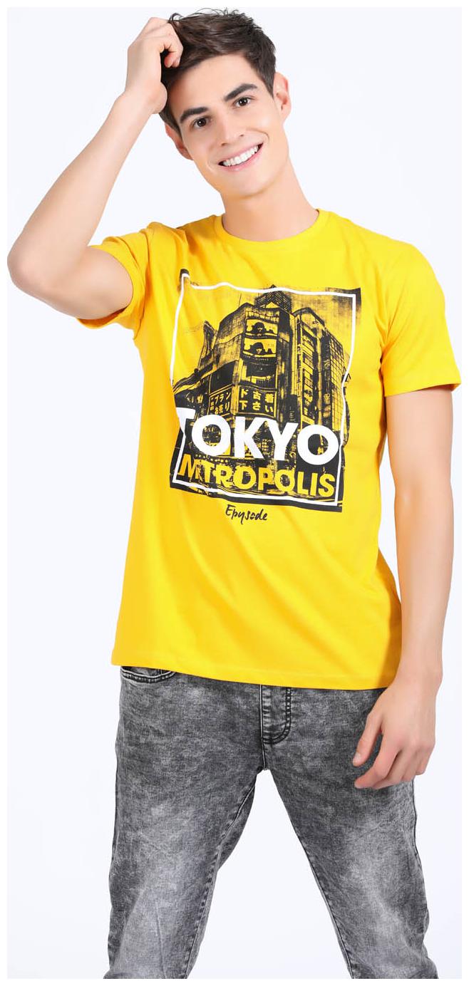 

EPYSODE Men Yellow Regular fit Cotton Round neck T-Shirt - Pack Of 1