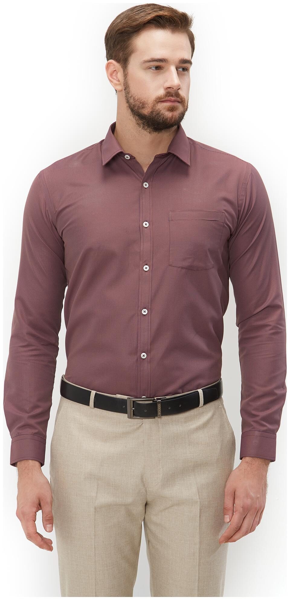 

Equinox Men Regular fit Formal Shirt - Brown