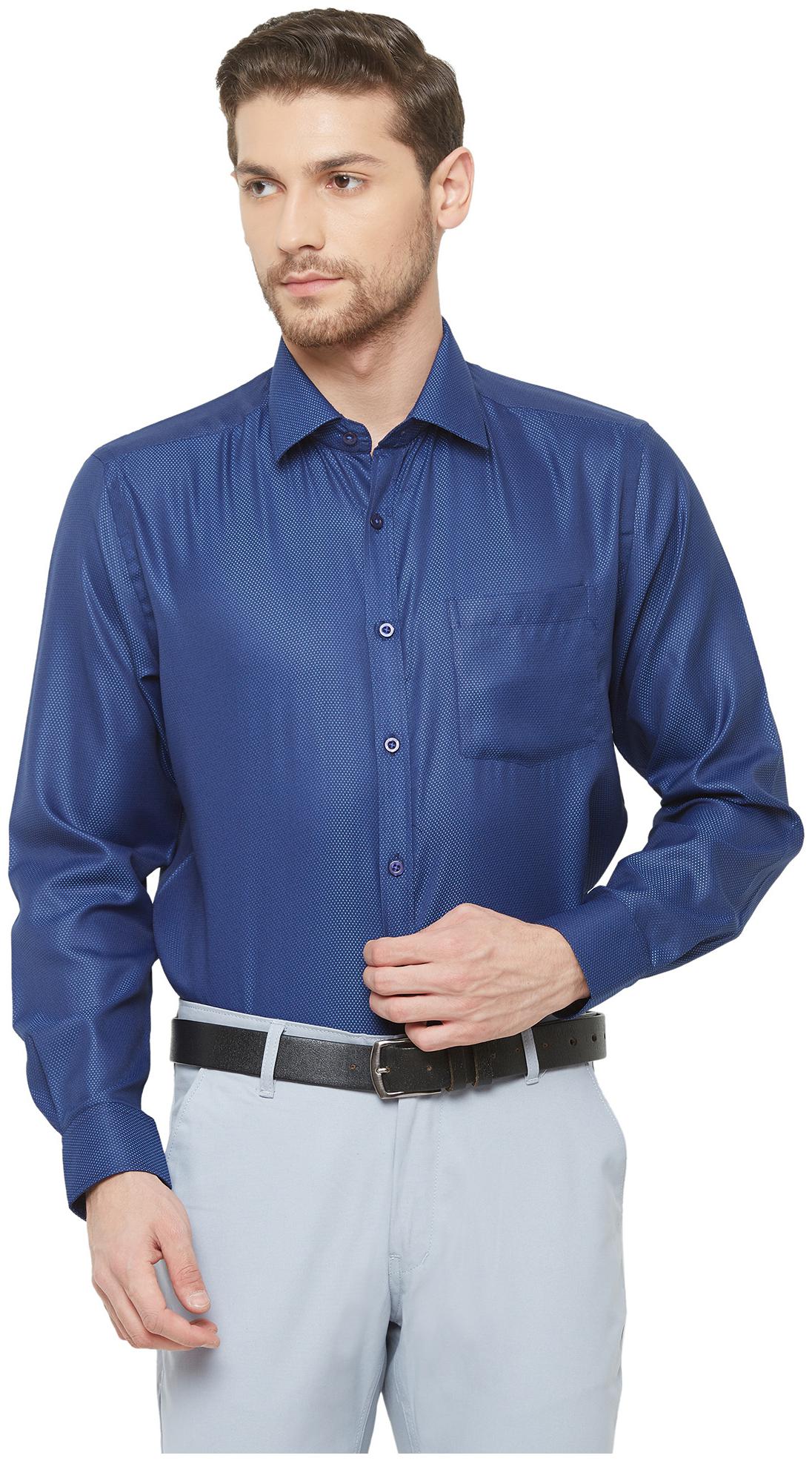 

Equinox Men Regular fit Formal Shirt - Navy blue