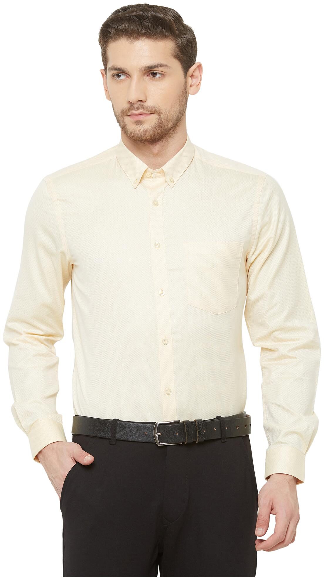 

Equinox Men Regular fit Formal Shirt - Yellow