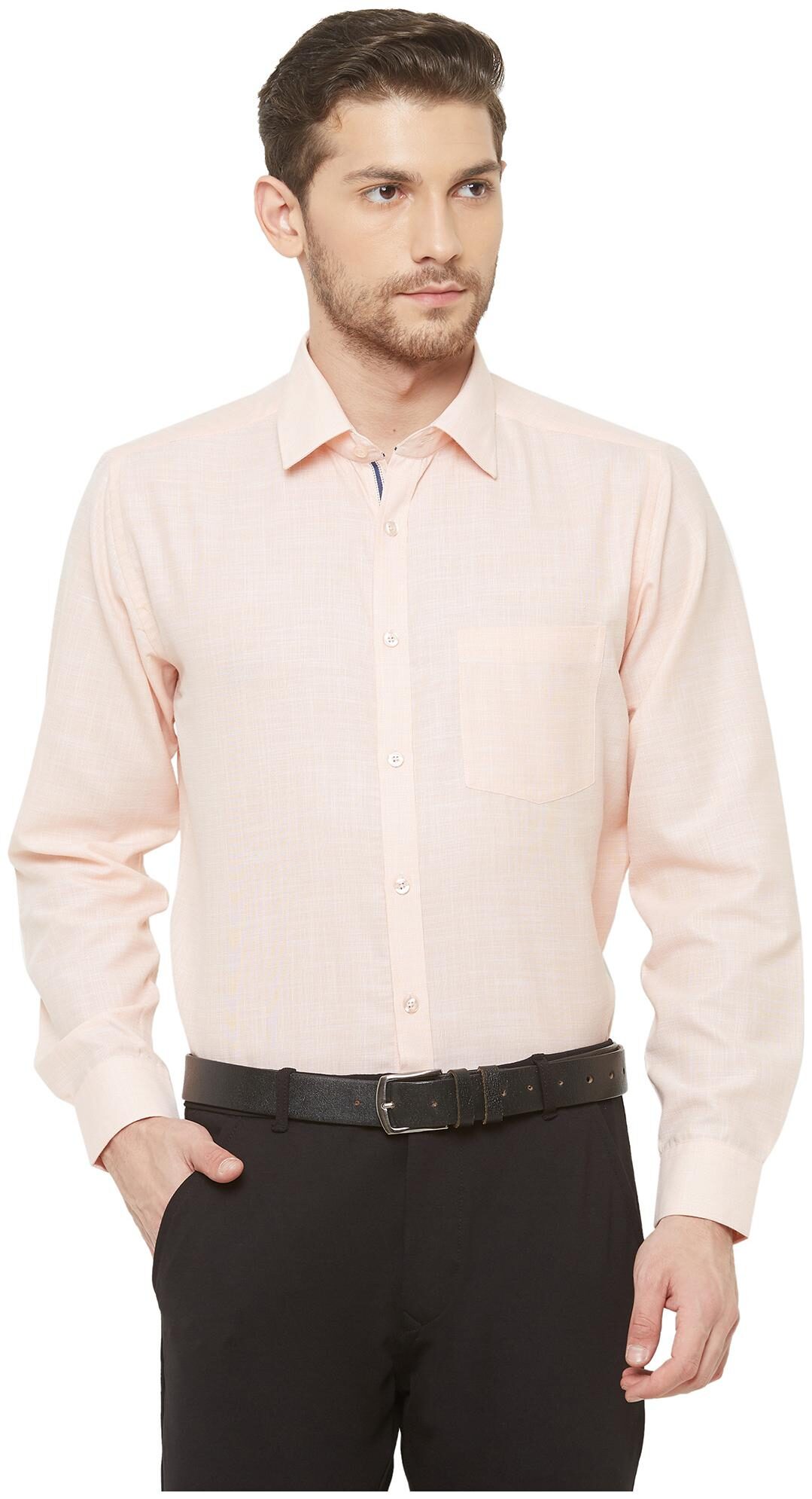 

Equinox Men Regular fit Formal Shirt - Peach