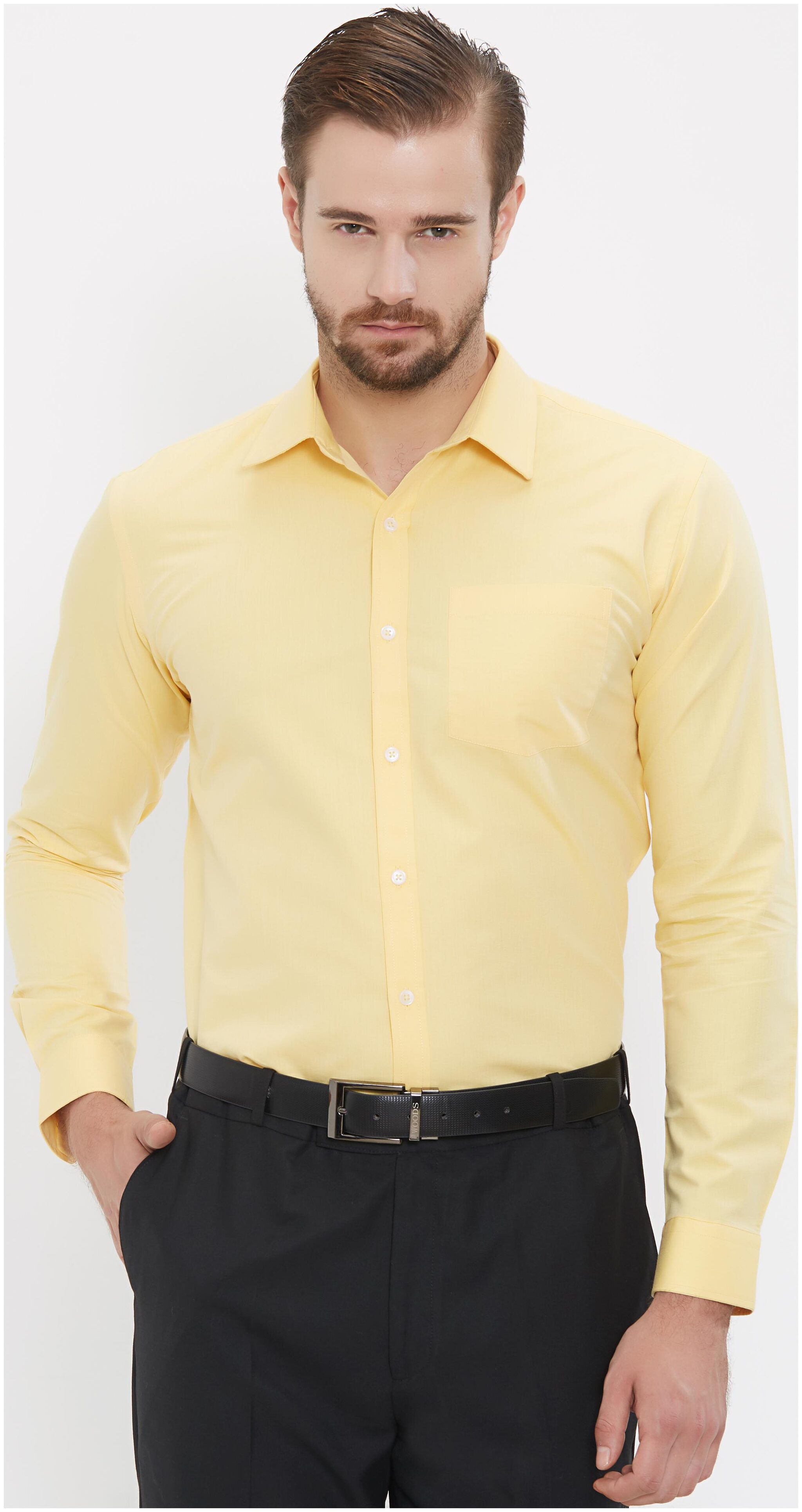 

Equinox Men Regular fit Formal Shirt - Yellow
