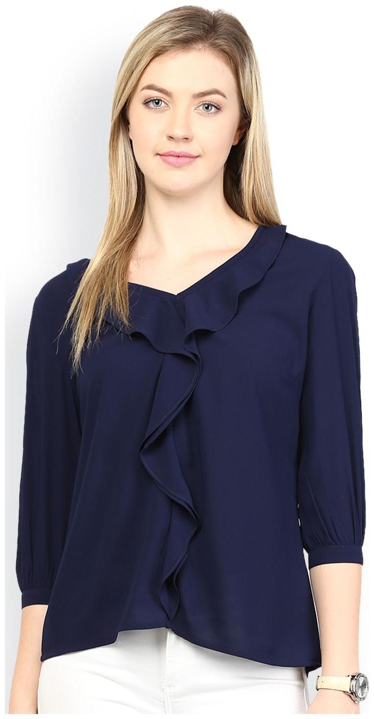 

Era Style Women Solid Regular top - Blue