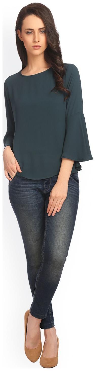 

Era Style Women Solid Regular top - Blue