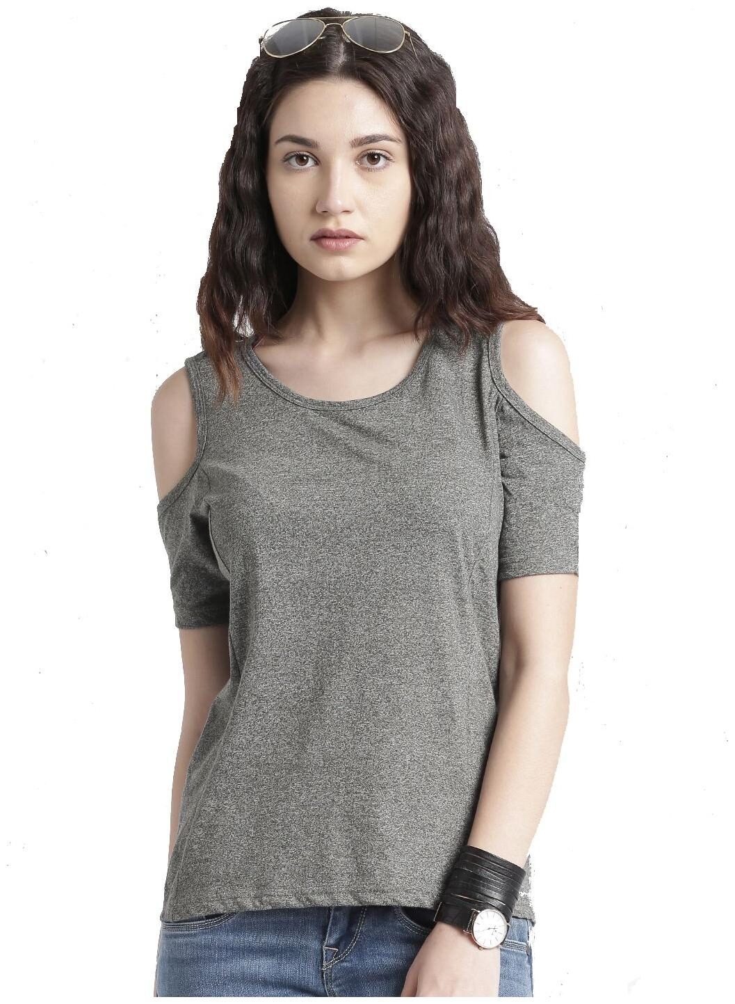 

Era Style Women Solid Regular top - Grey