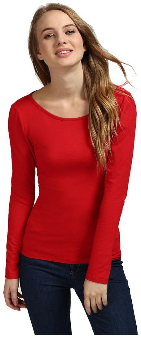 

Era Style Women Solid Regular top - Red