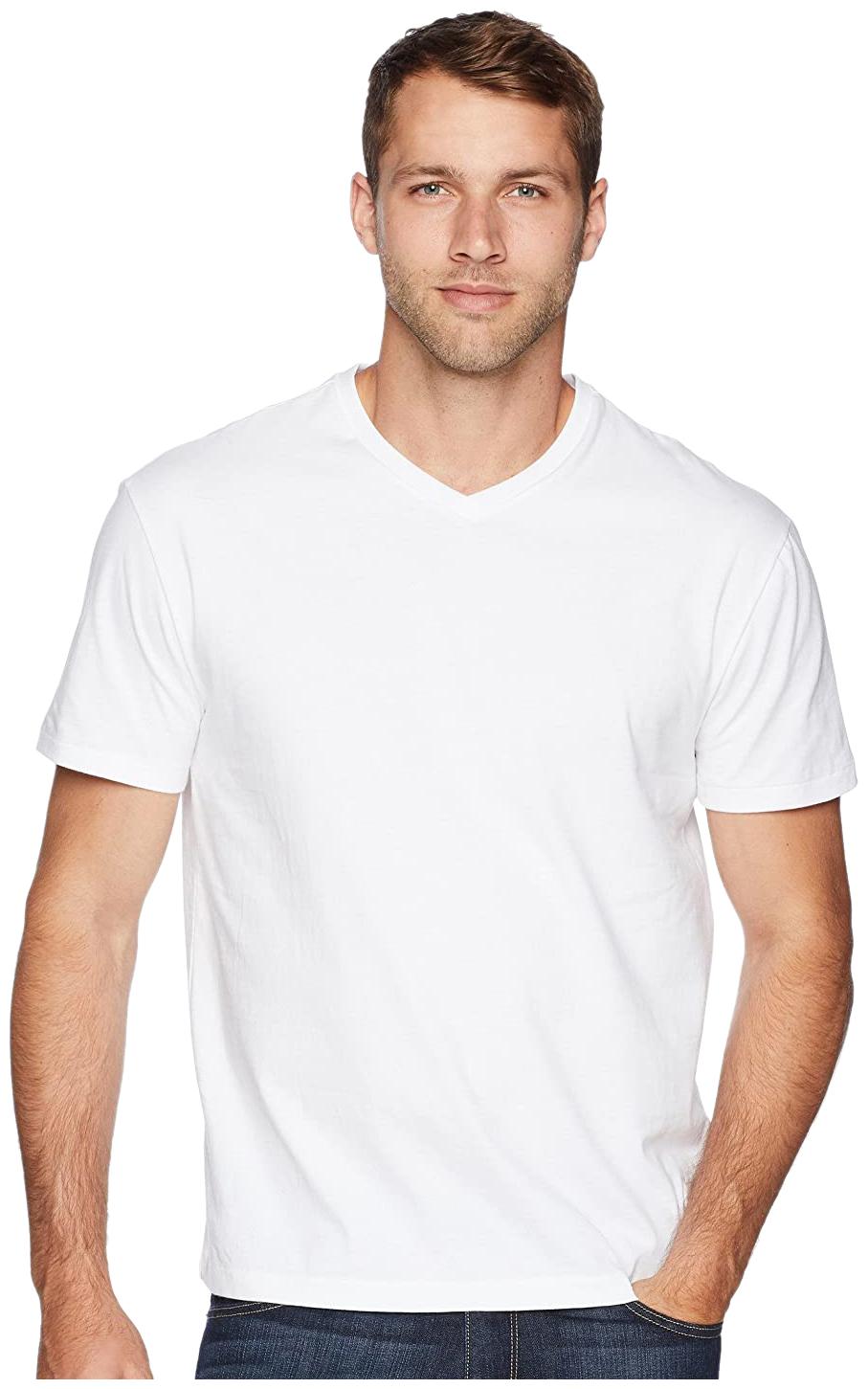 

ESPARTO Men White Regular fit Cotton V neck T-Shirt - Pack Of 1