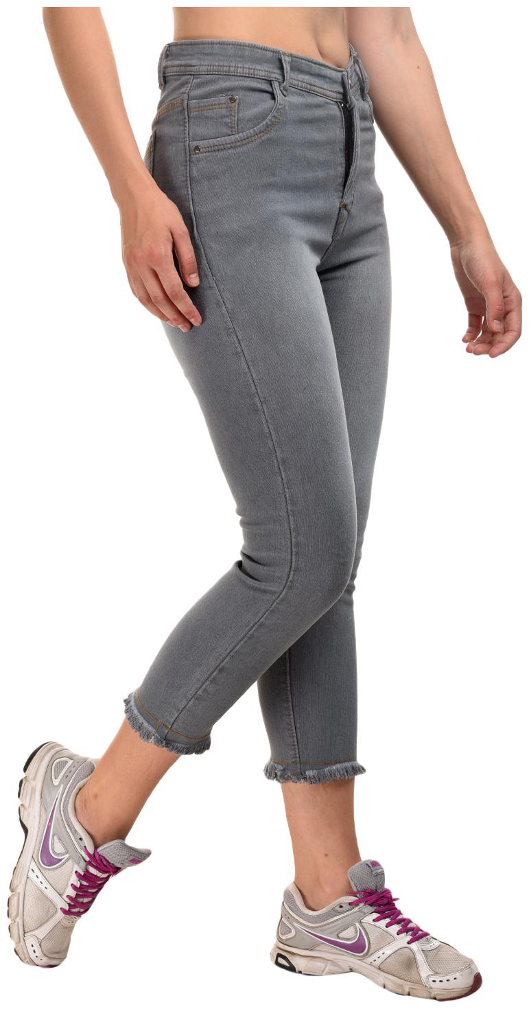 

Essence Grey High Rise Solids Denim Jeans