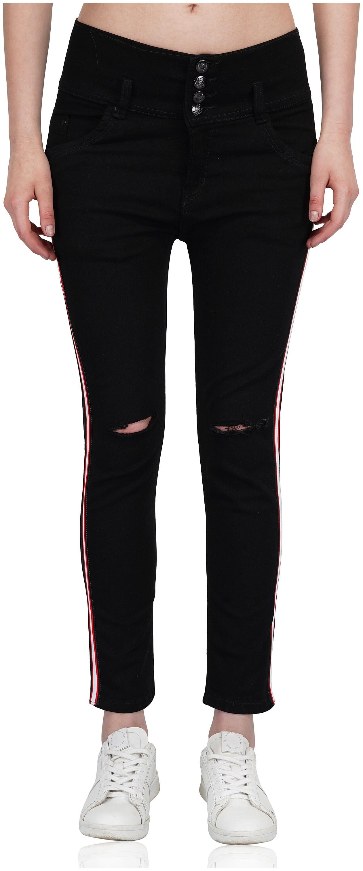 

ESSENCE JEANS Women Black Straight fit Jeans