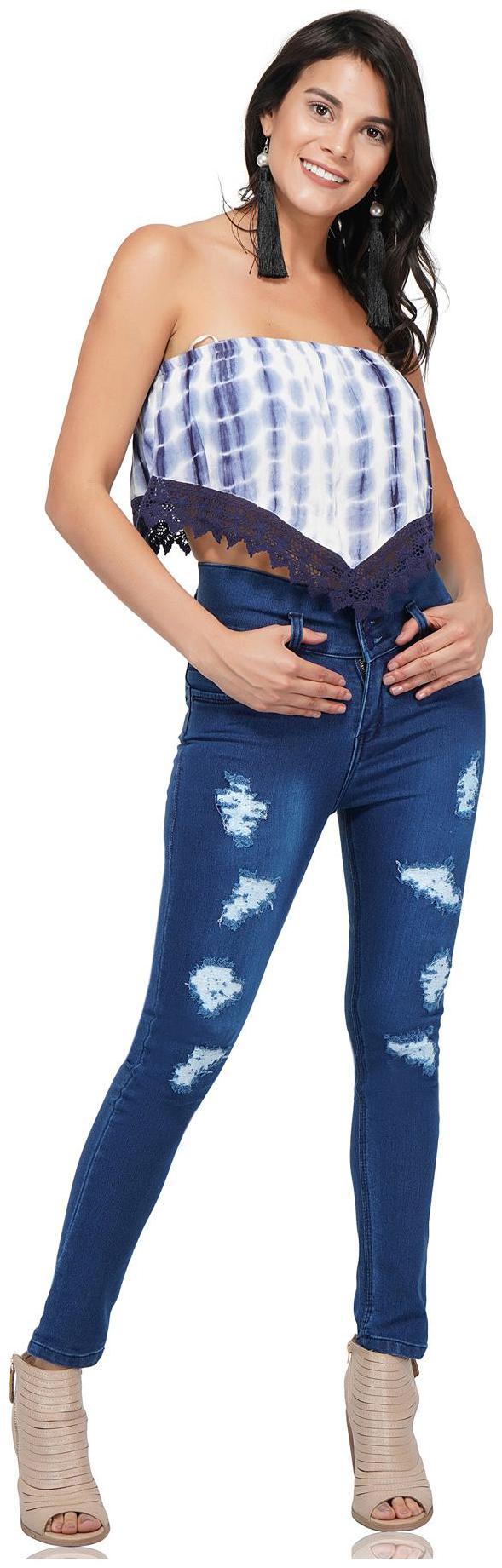 

ESSENCE JEANS Women Blue Skinny fit Jeans